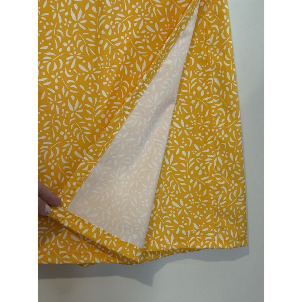 Rip Skirt Hawaii Women's Sz MED Length 2 Yellow White Activewear Beach Wrap - Picture 4 of 9